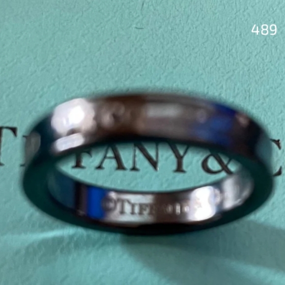Tiffany & Co 1837 Titanium Ring Sz 7 - Picture 2 of 3